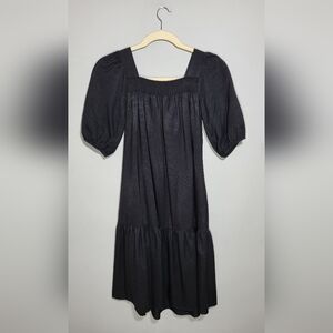 NWOT CALISTA Smocked Dess Size Small Puffer Sleeve and Midi Tiered Skirt